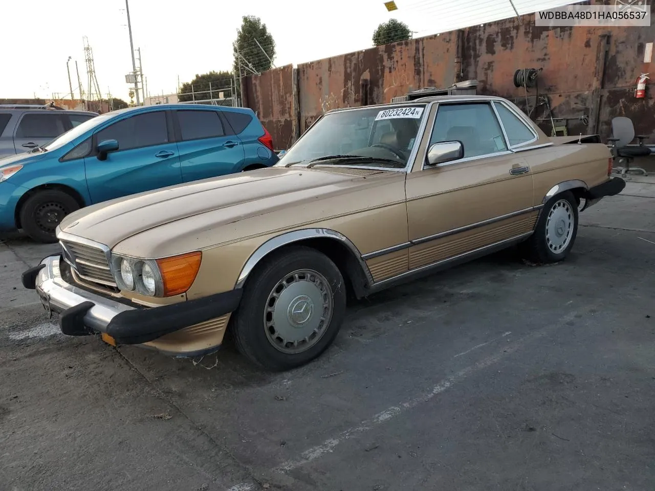 1987 Mercedes-Benz 560 Sl VIN: WDBBA48D1HA056537 Lot: 80232424