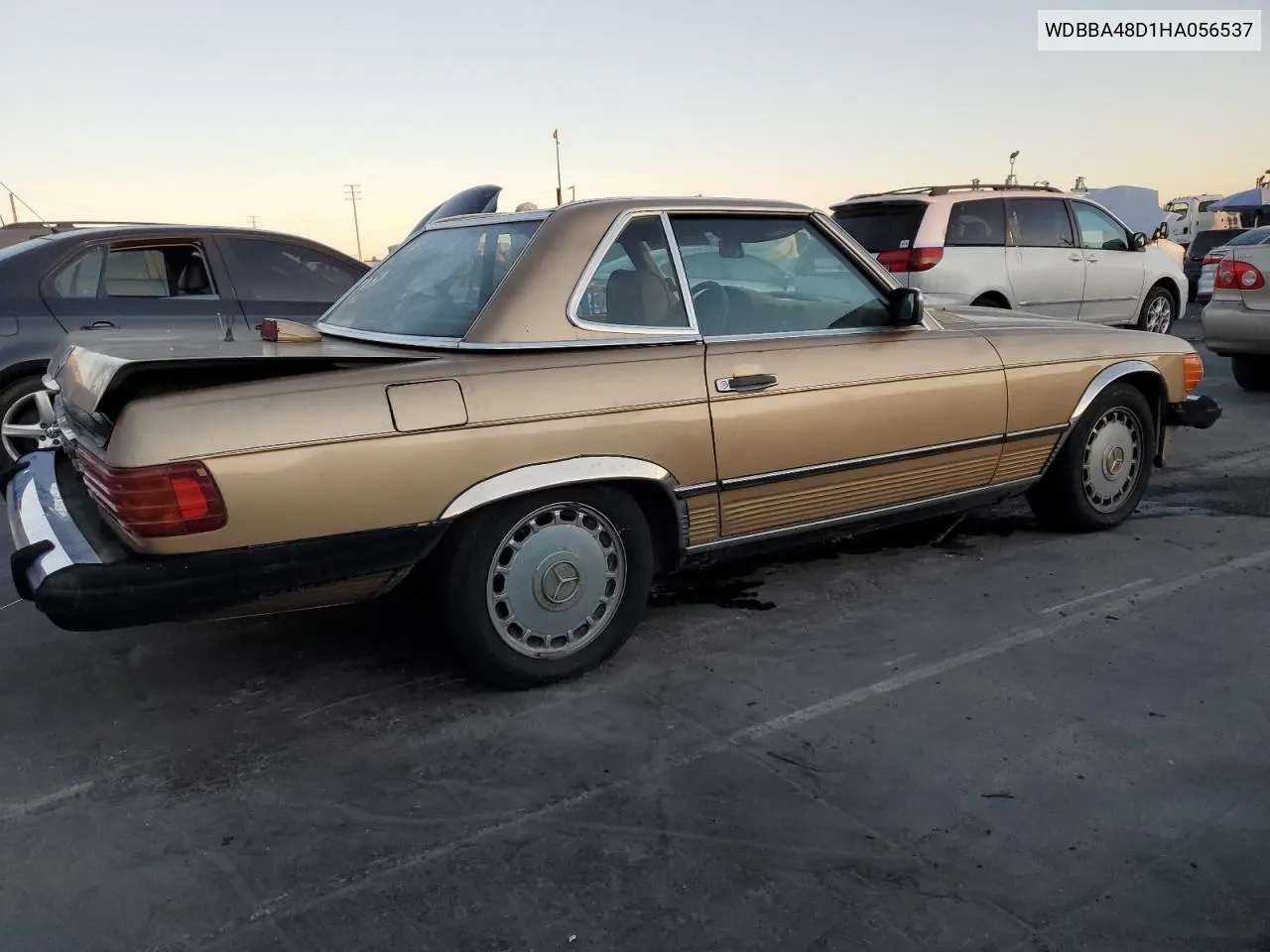 1987 Mercedes-Benz 560 Sl VIN: WDBBA48D1HA056537 Lot: 80232424