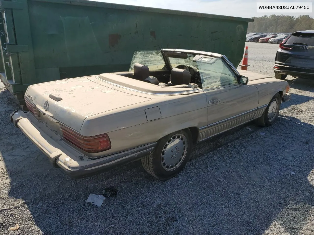 1988 Mercedes-Benz 560 Sl VIN: WDBBA48D8JA079450 Lot: 74524064