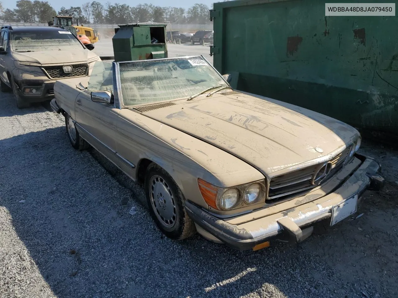 1988 Mercedes-Benz 560 Sl VIN: WDBBA48D8JA079450 Lot: 74524064