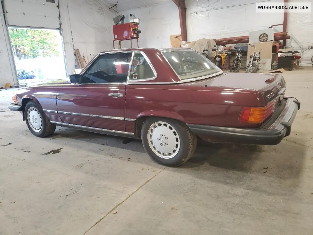 1988 Mercedes-Benz 560 Sl VIN: WDBBA48D8JA081568 Lot: 75203314