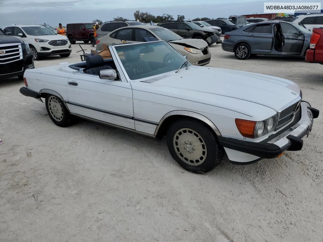 1988 Mercedes-Benz 560 Sl VIN: WDBBA48D3JA086077 Lot: 77017824