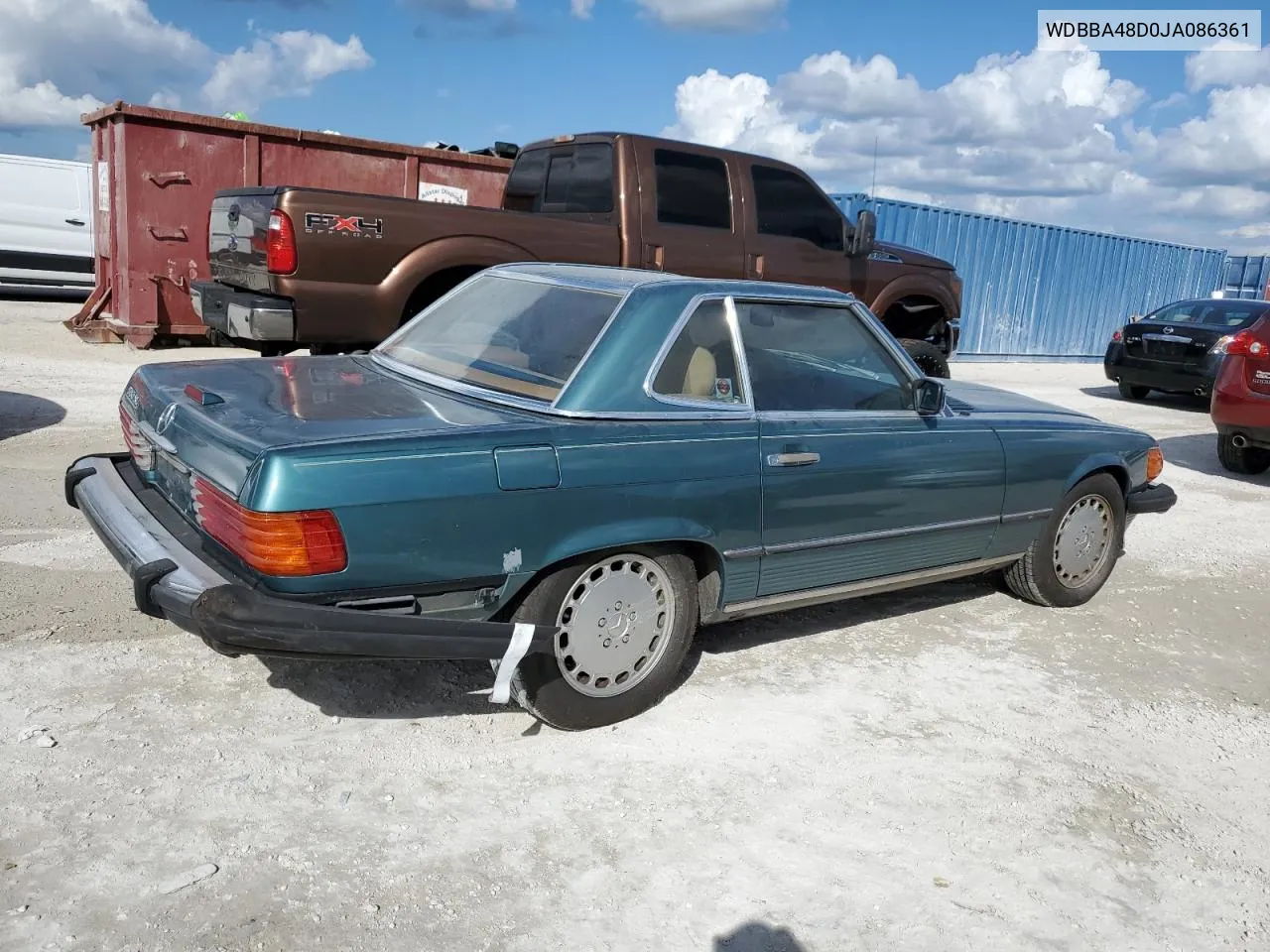 1988 Mercedes-Benz 560 Sl VIN: WDBBA48D0JA086361 Lot: 77939174