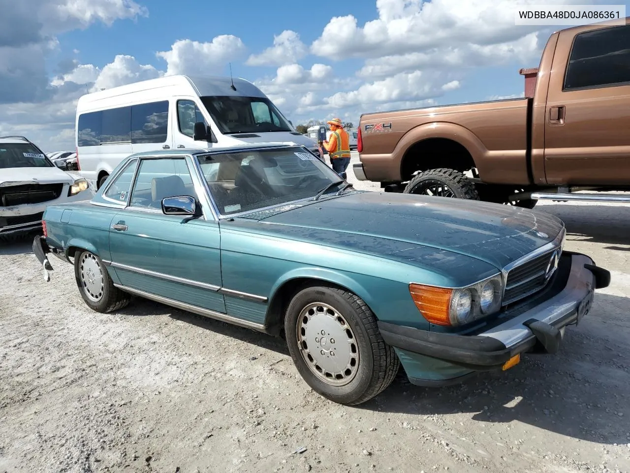 1988 Mercedes-Benz 560 Sl VIN: WDBBA48D0JA086361 Lot: 77939174