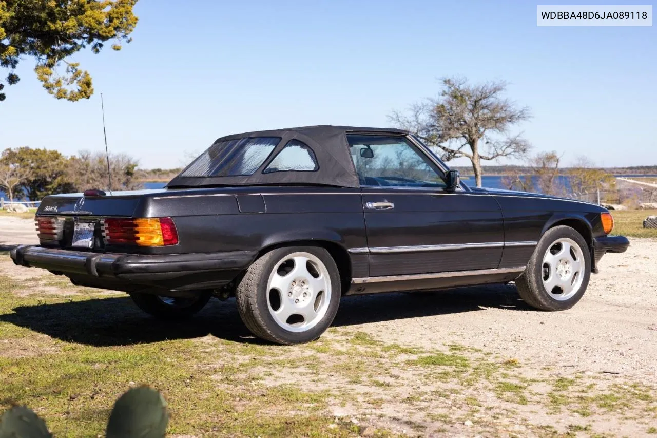 1988 Mercedes-Benz 560 Sl VIN: WDBBA48D6JA089118 Lot: 78076474