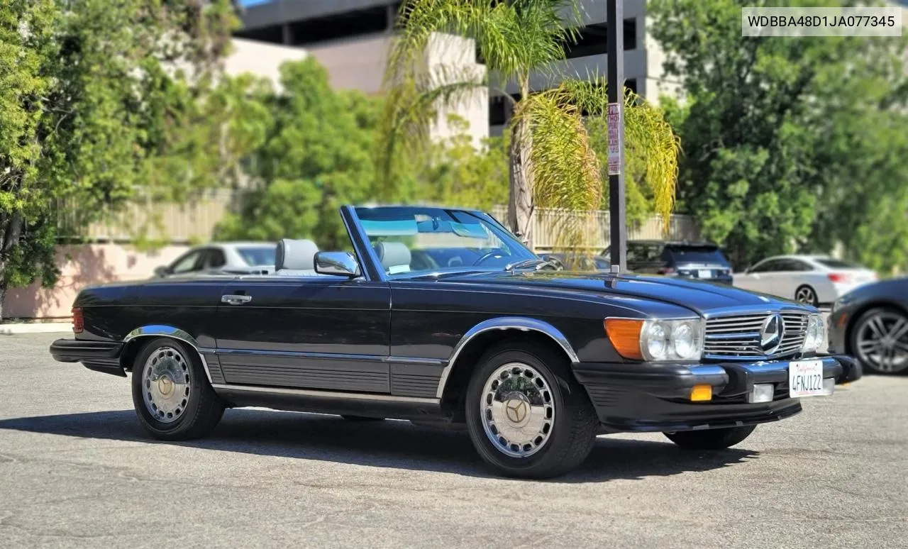 1988 Mercedes-Benz 560 Sl VIN: WDBBA48D1JA077345 Lot: 79681234