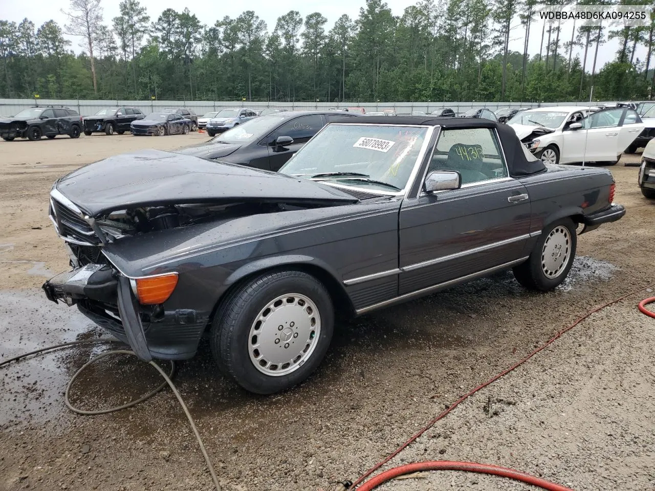 1989 Mercedes-Benz 560 Sl VIN: WDBBA48D6KA094255 Lot: 58078993