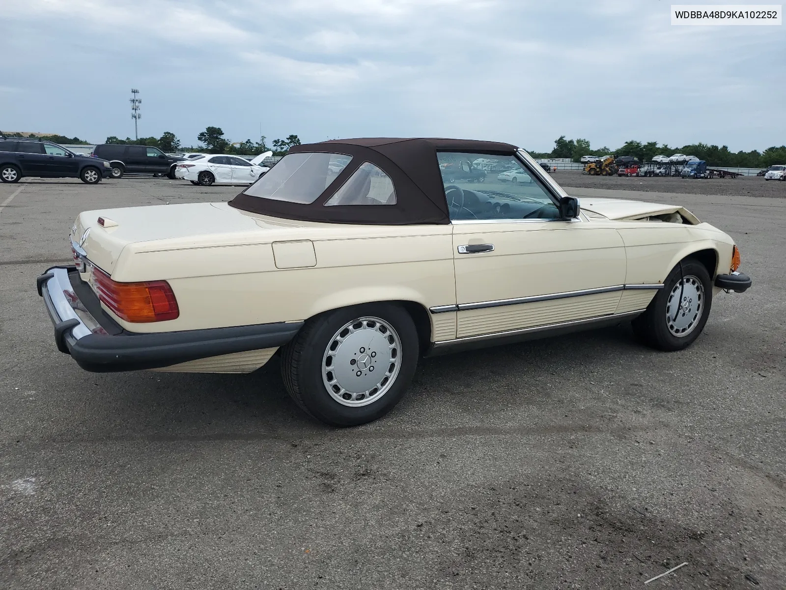 1989 Mercedes-Benz 560 Sl VIN: WDBBA48D9KA102252 Lot: 61684484