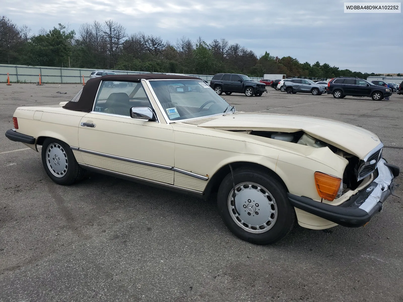 1989 Mercedes-Benz 560 Sl VIN: WDBBA48D9KA102252 Lot: 61684484