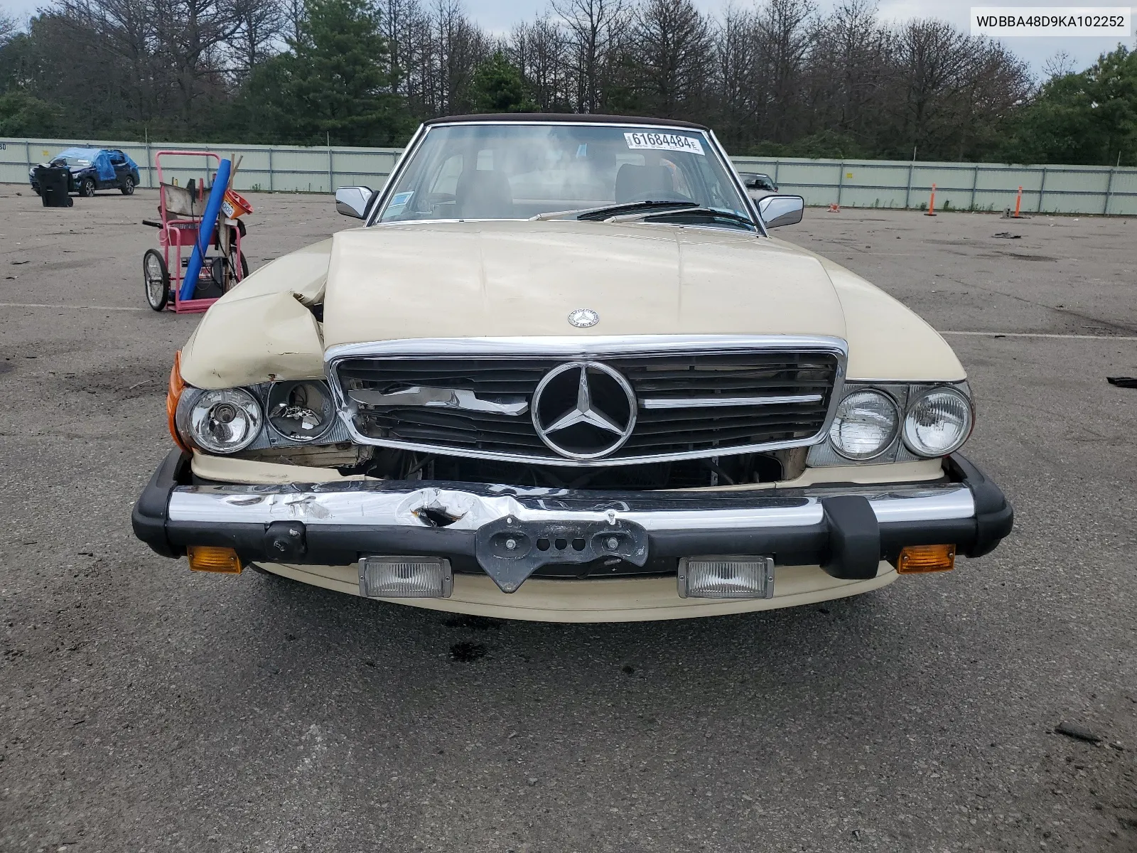 1989 Mercedes-Benz 560 Sl VIN: WDBBA48D9KA102252 Lot: 61684484