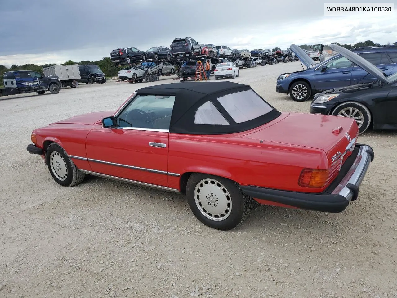 1989 Mercedes-Benz 560 Sl VIN: WDBBA48D1KA100530 Lot: 74240804