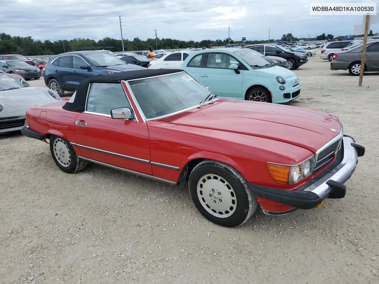 1989 Mercedes-Benz 560 Sl VIN: WDBBA48D1KA100530 Lot: 74240804