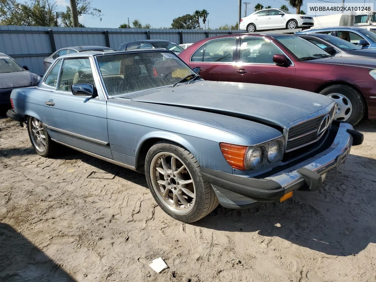 1989 Mercedes-Benz 560 Sl VIN: WDBBA48D2KA101248 Lot: 75626844