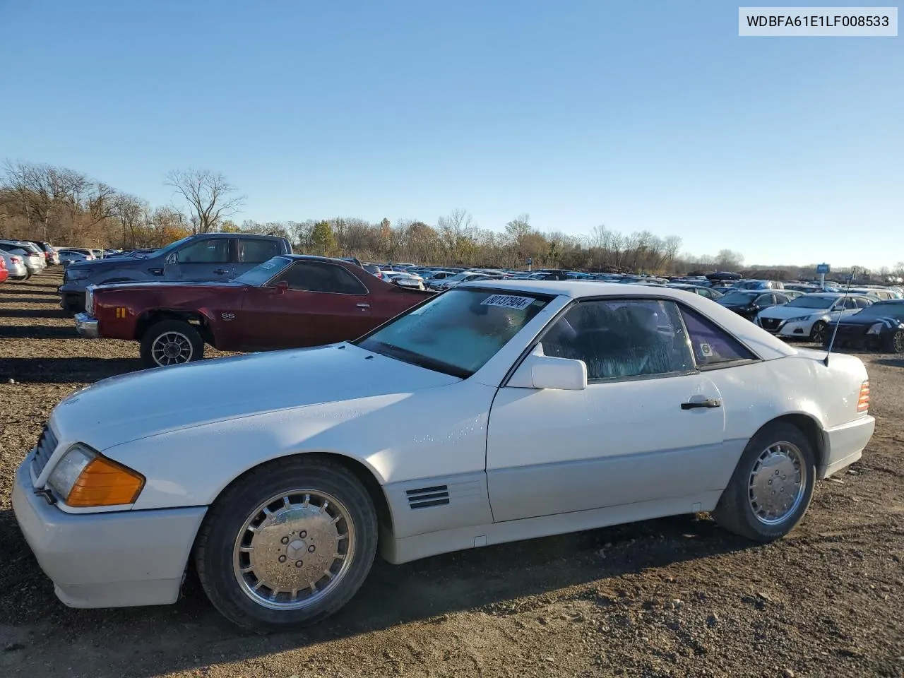 1990 Mercedes-Benz 300 Sl VIN: WDBFA61E1LF008533 Lot: 80137904