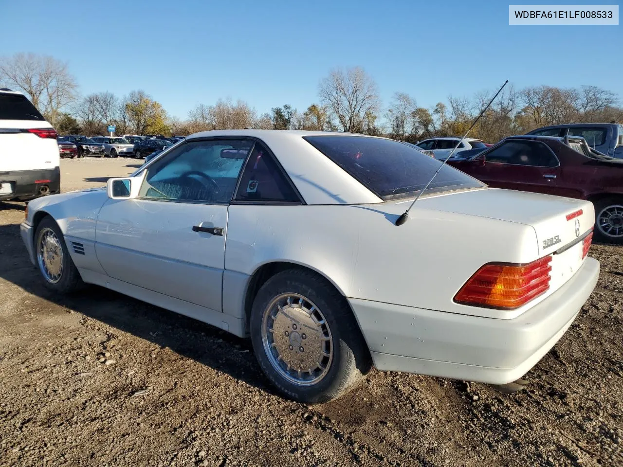 1990 Mercedes-Benz 300 Sl VIN: WDBFA61E1LF008533 Lot: 80137904