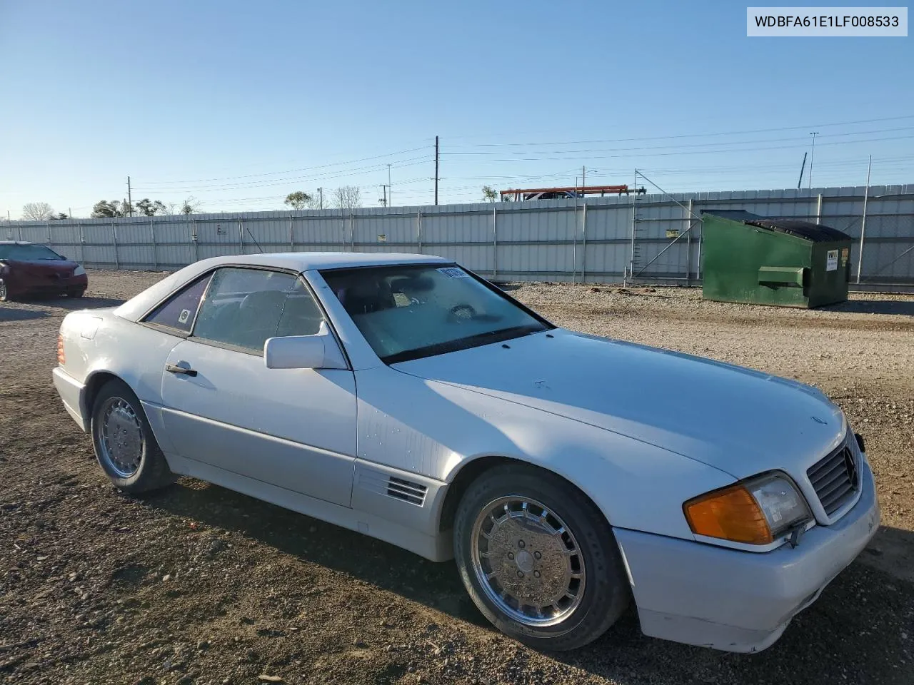 1990 Mercedes-Benz 300 Sl VIN: WDBFA61E1LF008533 Lot: 80137904