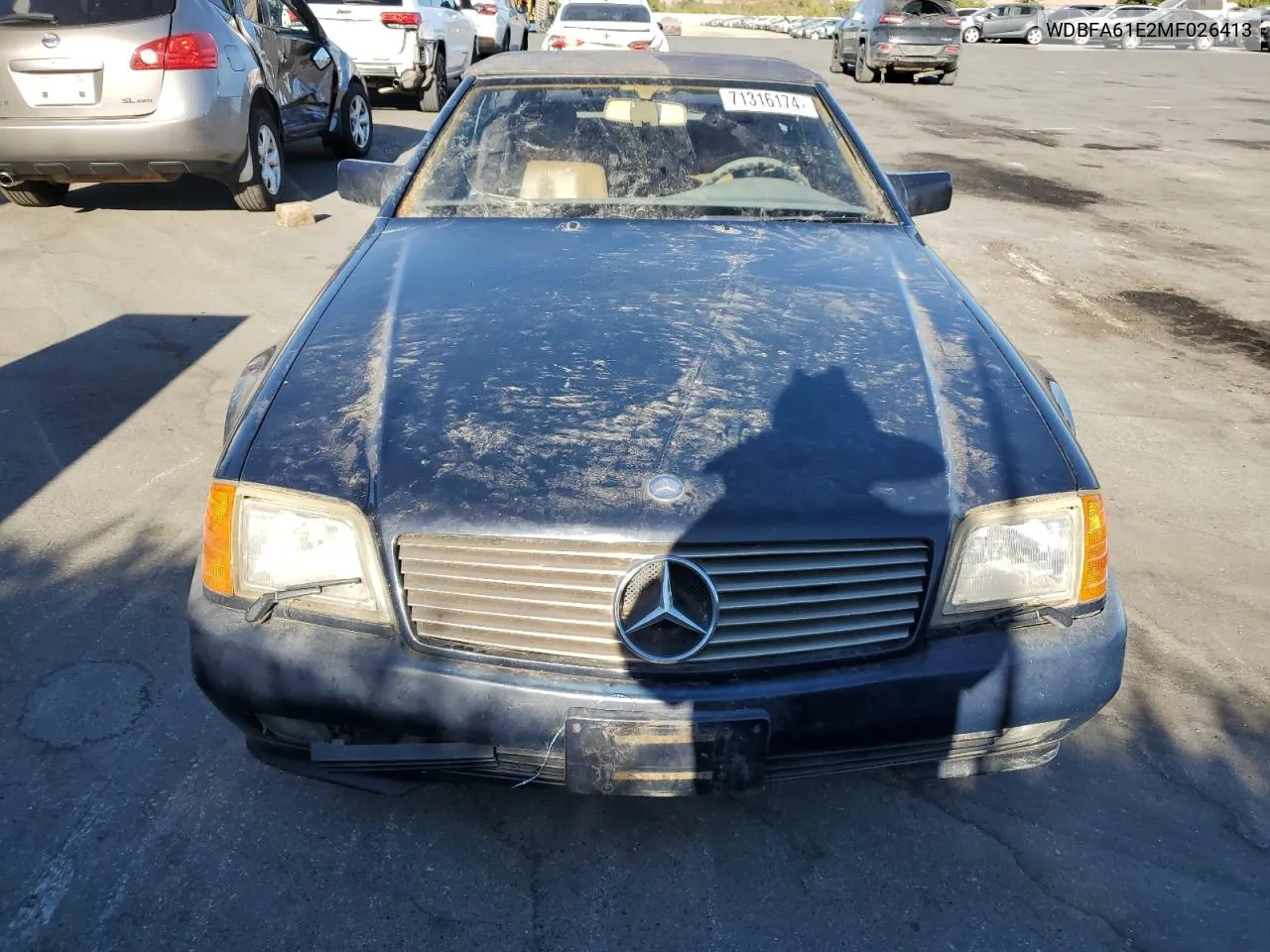 1991 Mercedes-Benz 300 Sl VIN: WDBFA61E2MF026413 Lot: 71316174