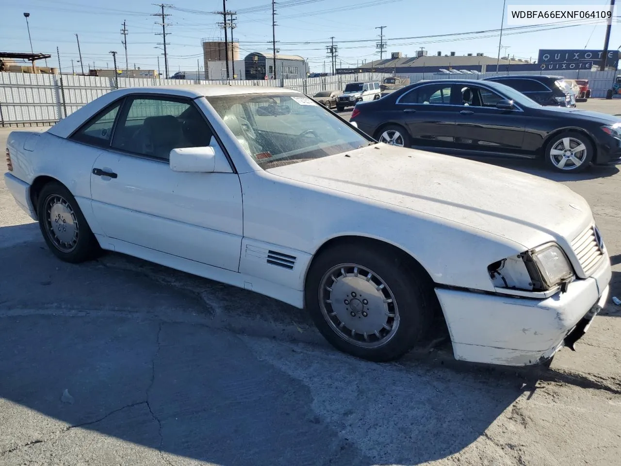 1992 Mercedes-Benz 500 Sl VIN: WDBFA66EXNF064109 Lot: 71272314