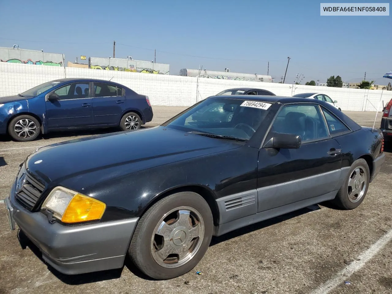 1992 Mercedes-Benz 500 Sl VIN: WDBFA66E1NF058408 Lot: 75694294