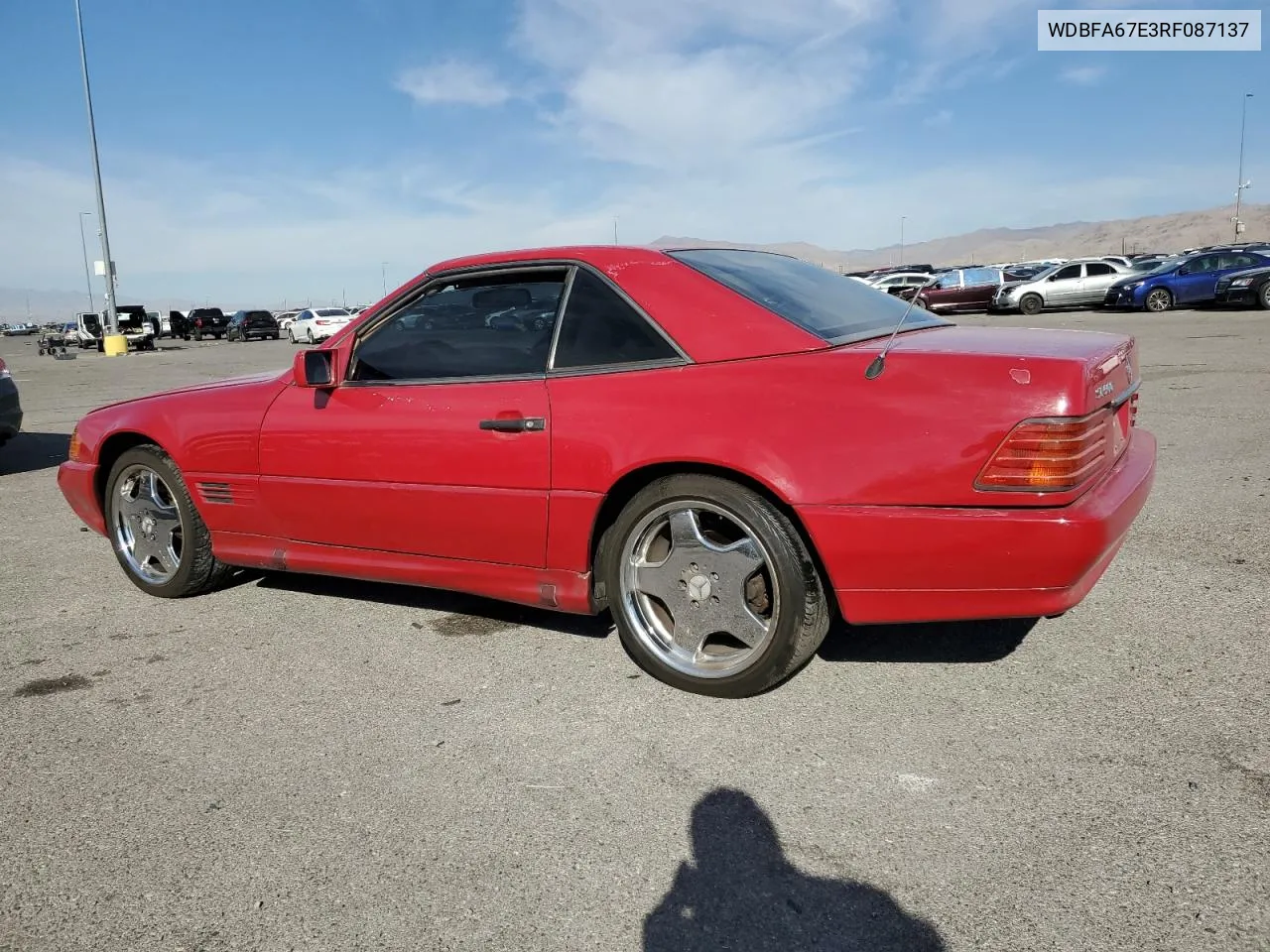 1994 Mercedes-Benz Sl 500 VIN: WDBFA67E3RF087137 Lot: 75705134