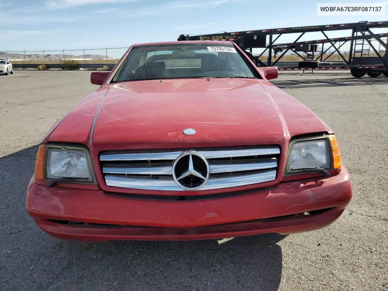 1994 Mercedes-Benz Sl 500 VIN: WDBFA67E3RF087137 Lot: 75705134