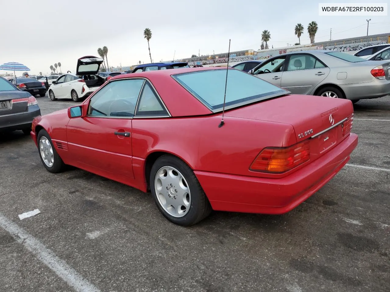 1994 Mercedes-Benz Sl 500 VIN: WDBFA67E2RF100203 Lot: 76802354