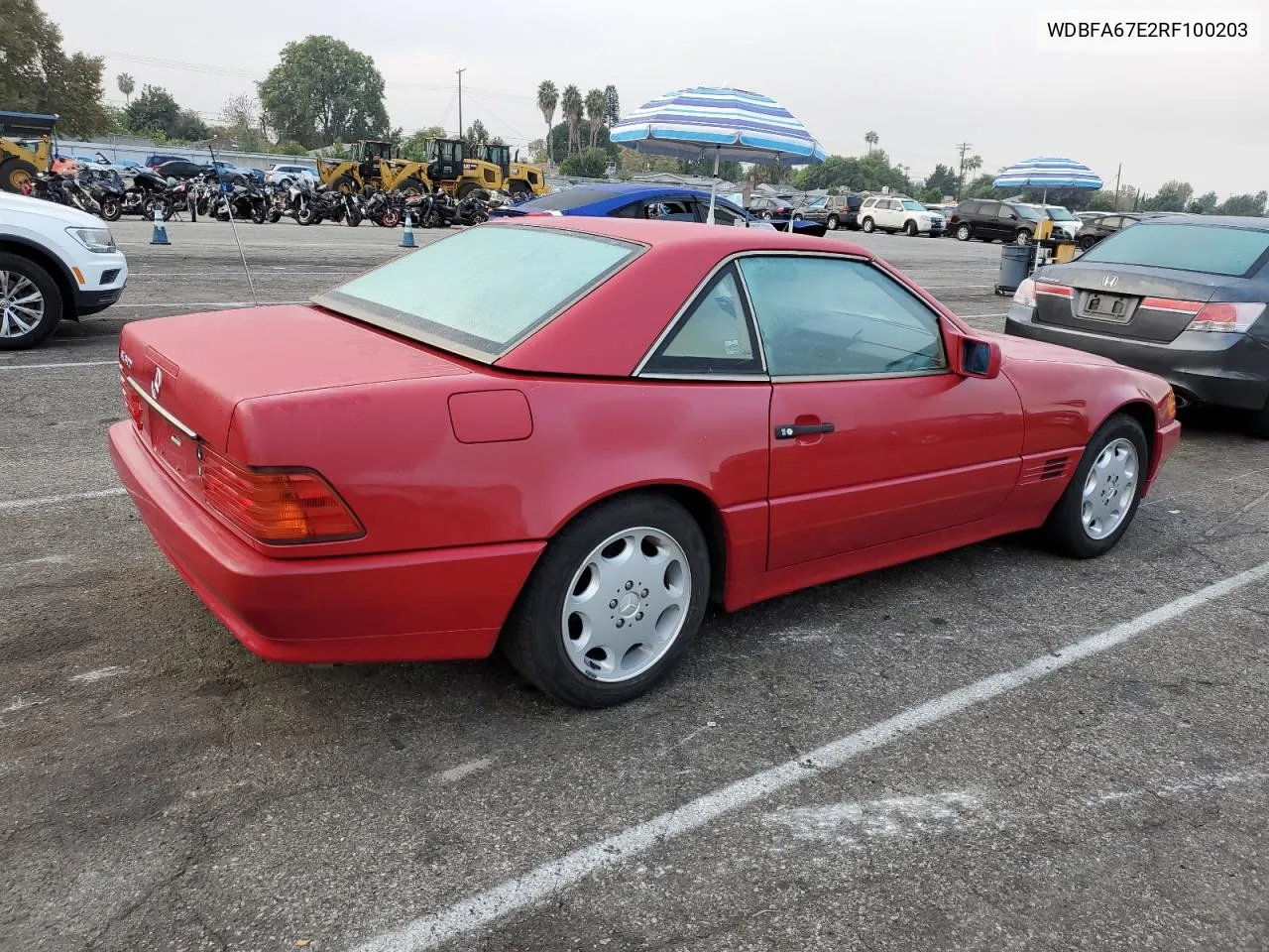 1994 Mercedes-Benz Sl 500 VIN: WDBFA67E2RF100203 Lot: 76802354