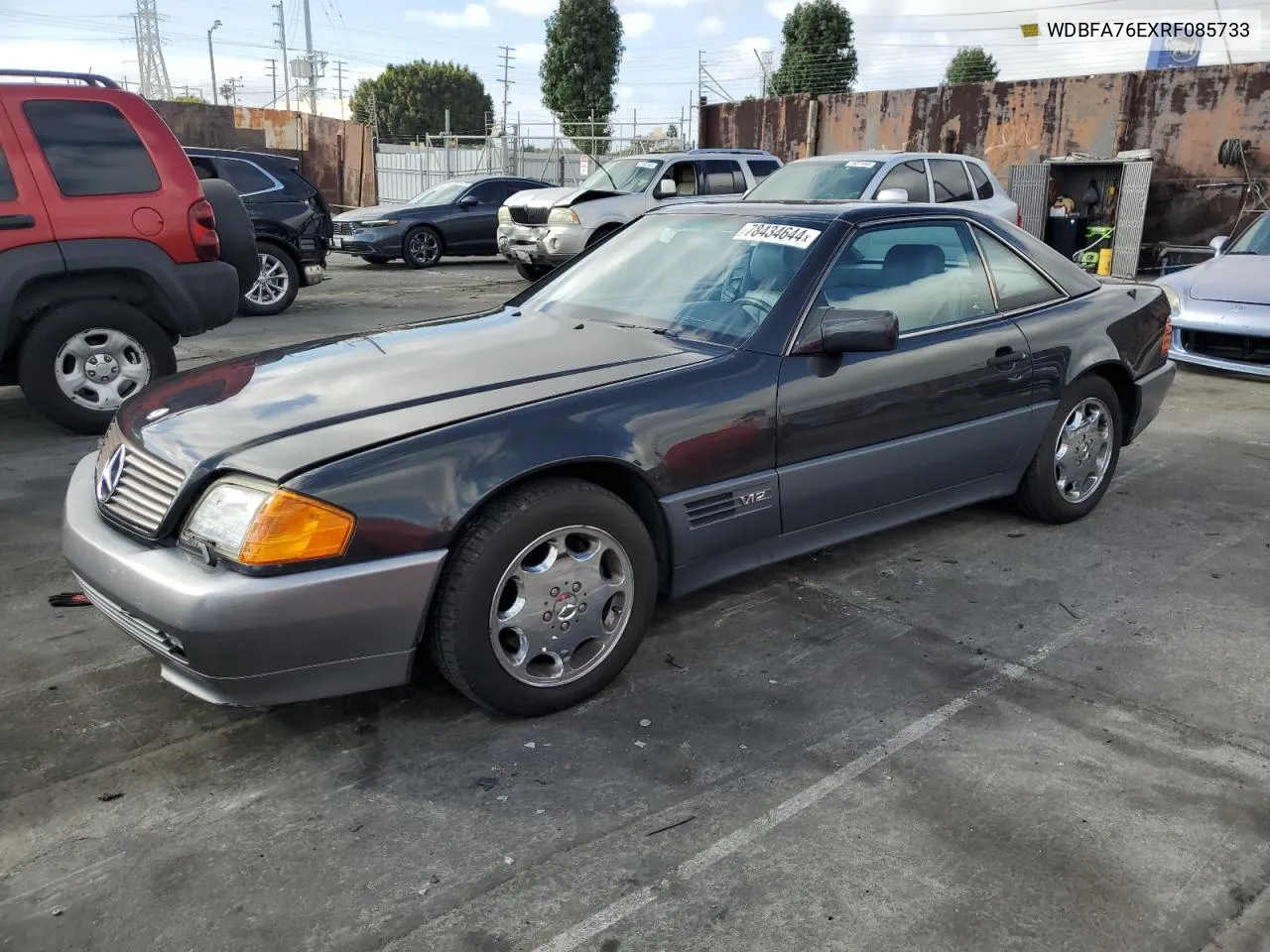 1994 Mercedes-Benz Sl 600 VIN: WDBFA76EXRF085733 Lot: 78434644