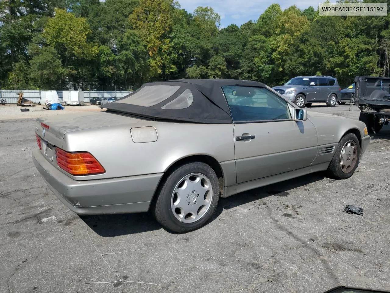 1995 Mercedes-Benz Sl 320 VIN: WDBFA63E4SF115197 Lot: 72720254