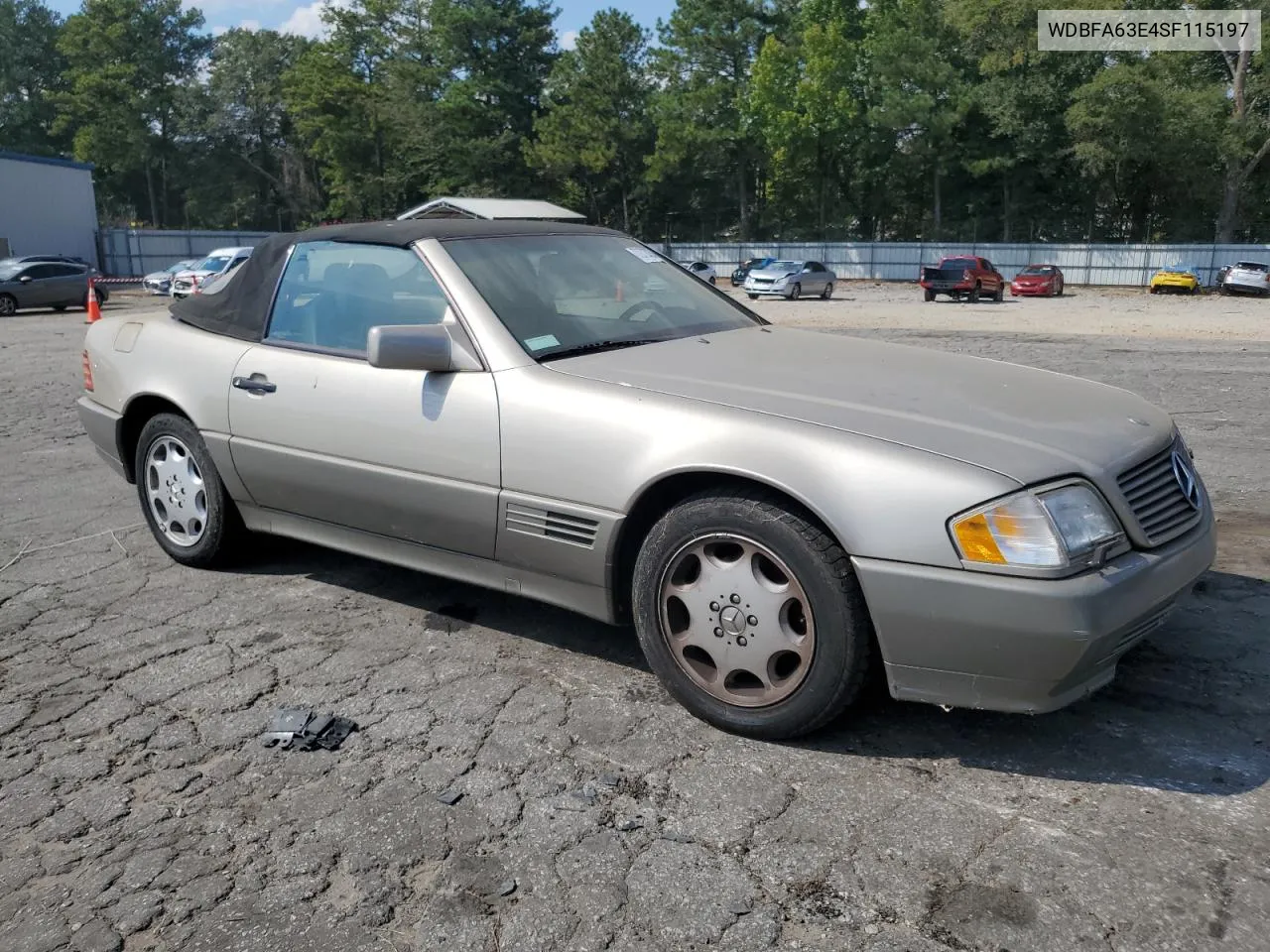 1995 Mercedes-Benz Sl 320 VIN: WDBFA63E4SF115197 Lot: 72720254