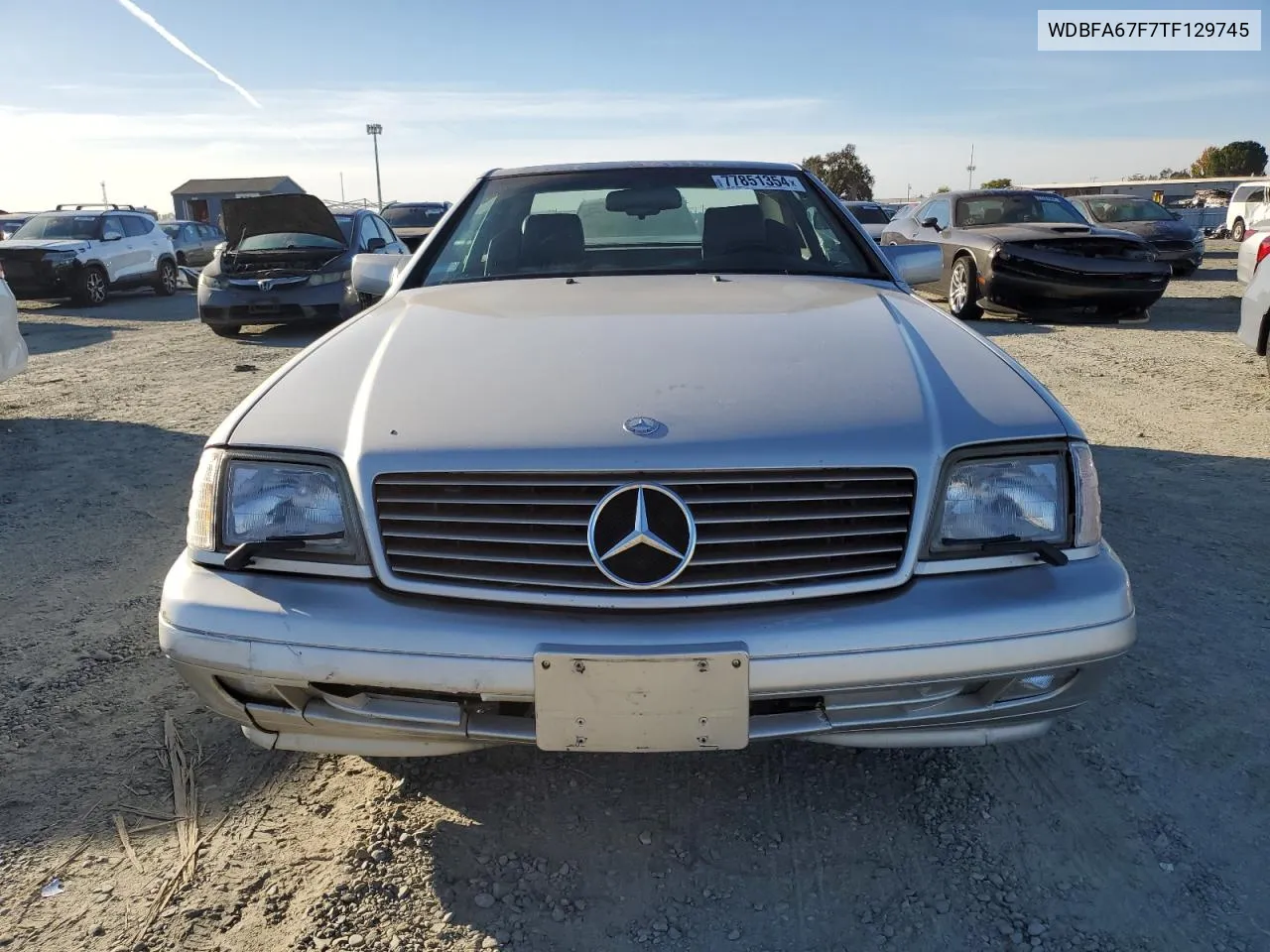 1996 Mercedes-Benz Sl 500 VIN: WDBFA67F7TF129745 Lot: 77851354