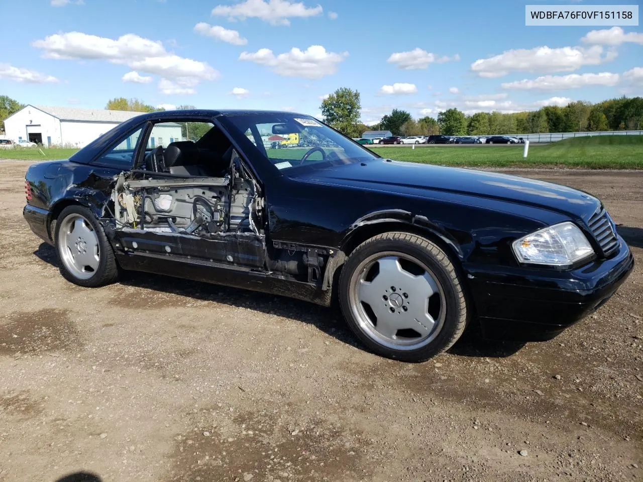 1997 Mercedes-Benz Sl 600 VIN: WDBFA76F0VF151158 Lot: 74258224