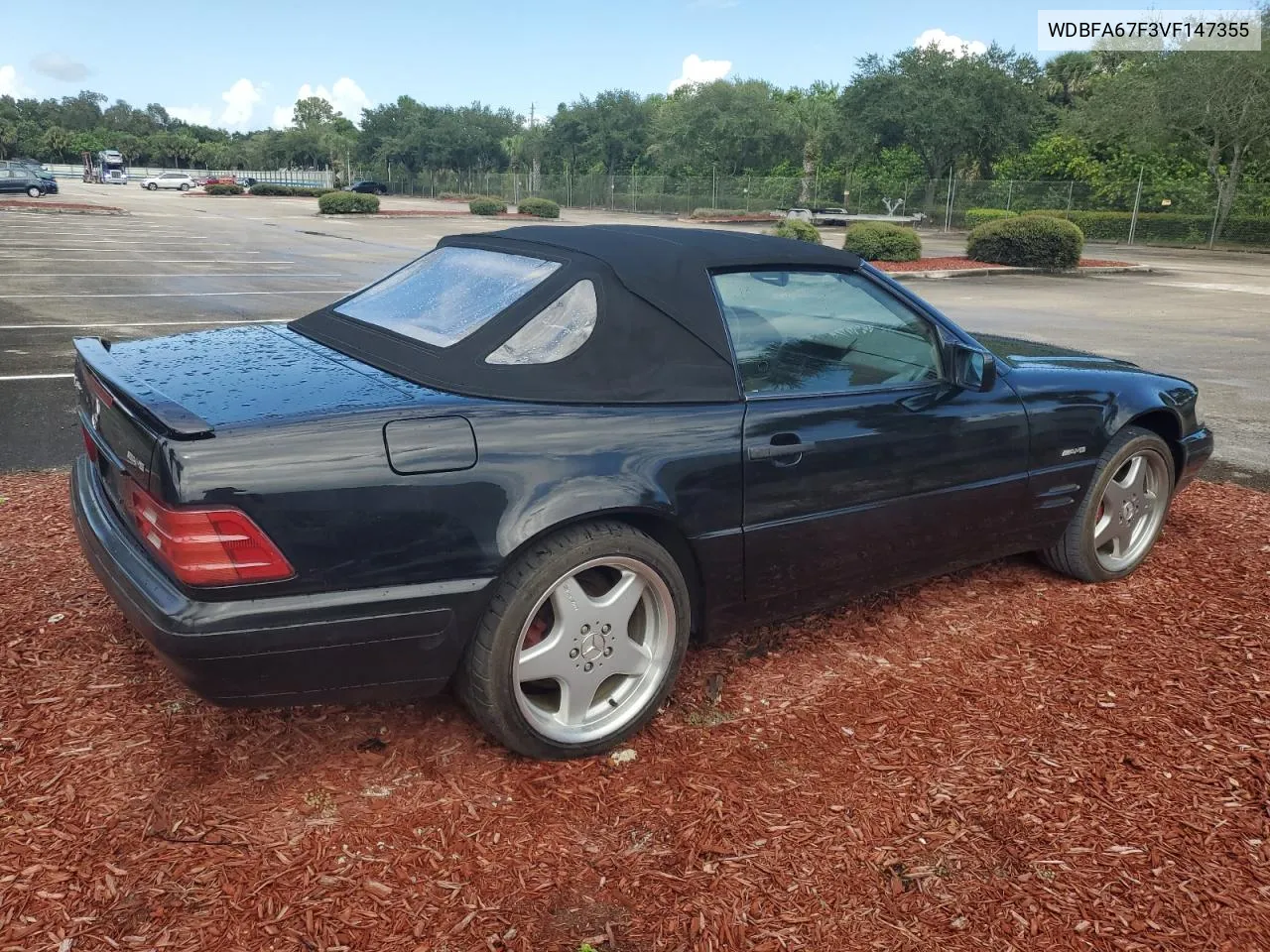 1997 Mercedes-Benz Sl 500 VIN: WDBFA67F3VF147355 Lot: 74295594