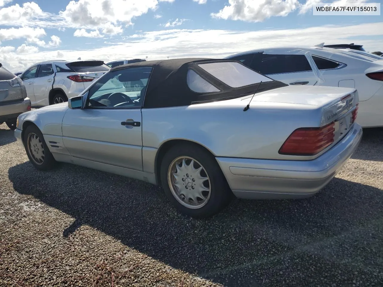 1997 Mercedes-Benz Sl 500 VIN: WDBFA67F4VF155013 Lot: 74395264