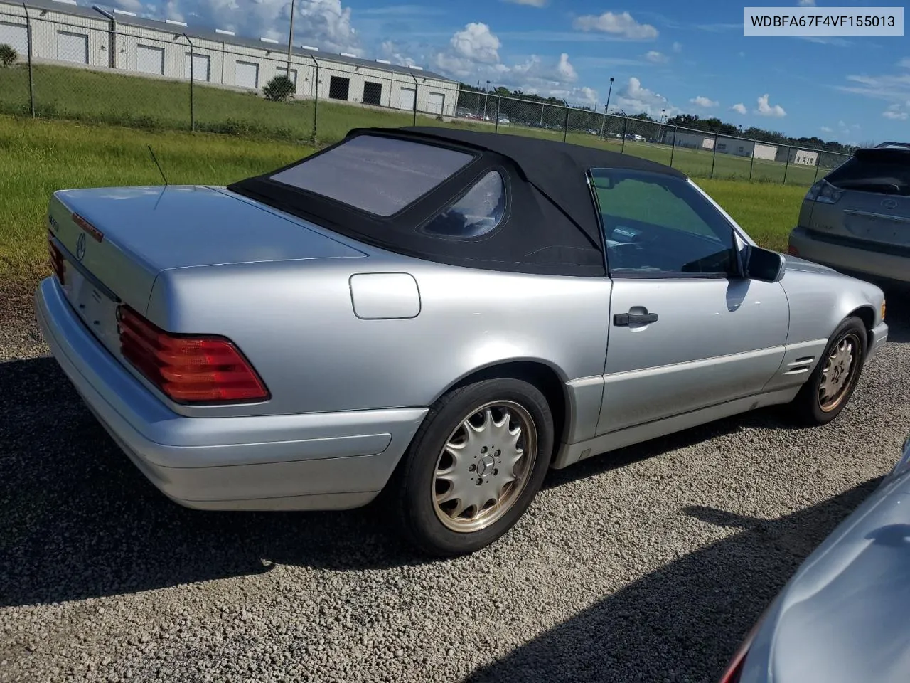 1997 Mercedes-Benz Sl 500 VIN: WDBFA67F4VF155013 Lot: 74395264