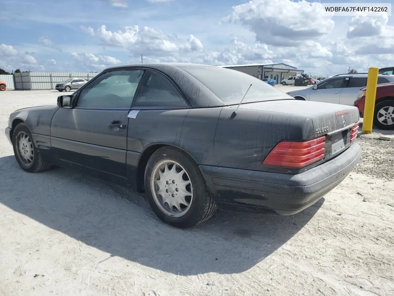 1997 Mercedes-Benz Sl 500 VIN: WDBFA67F4VF142262 Lot: 74483884