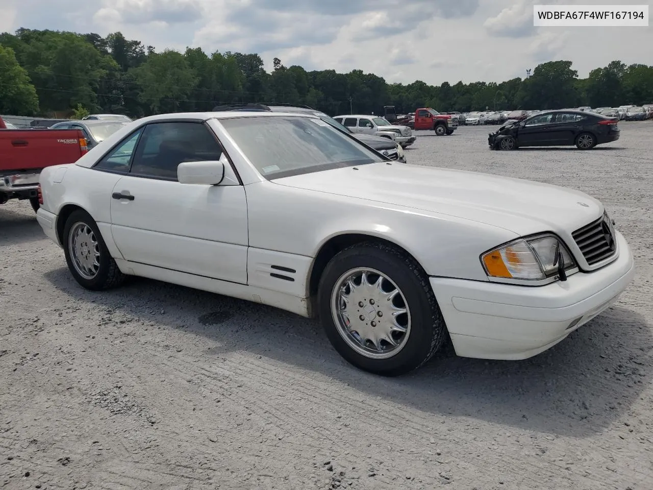 1998 Mercedes-Benz Sl 500 VIN: WDBFA67F4WF167194 Lot: 52867744