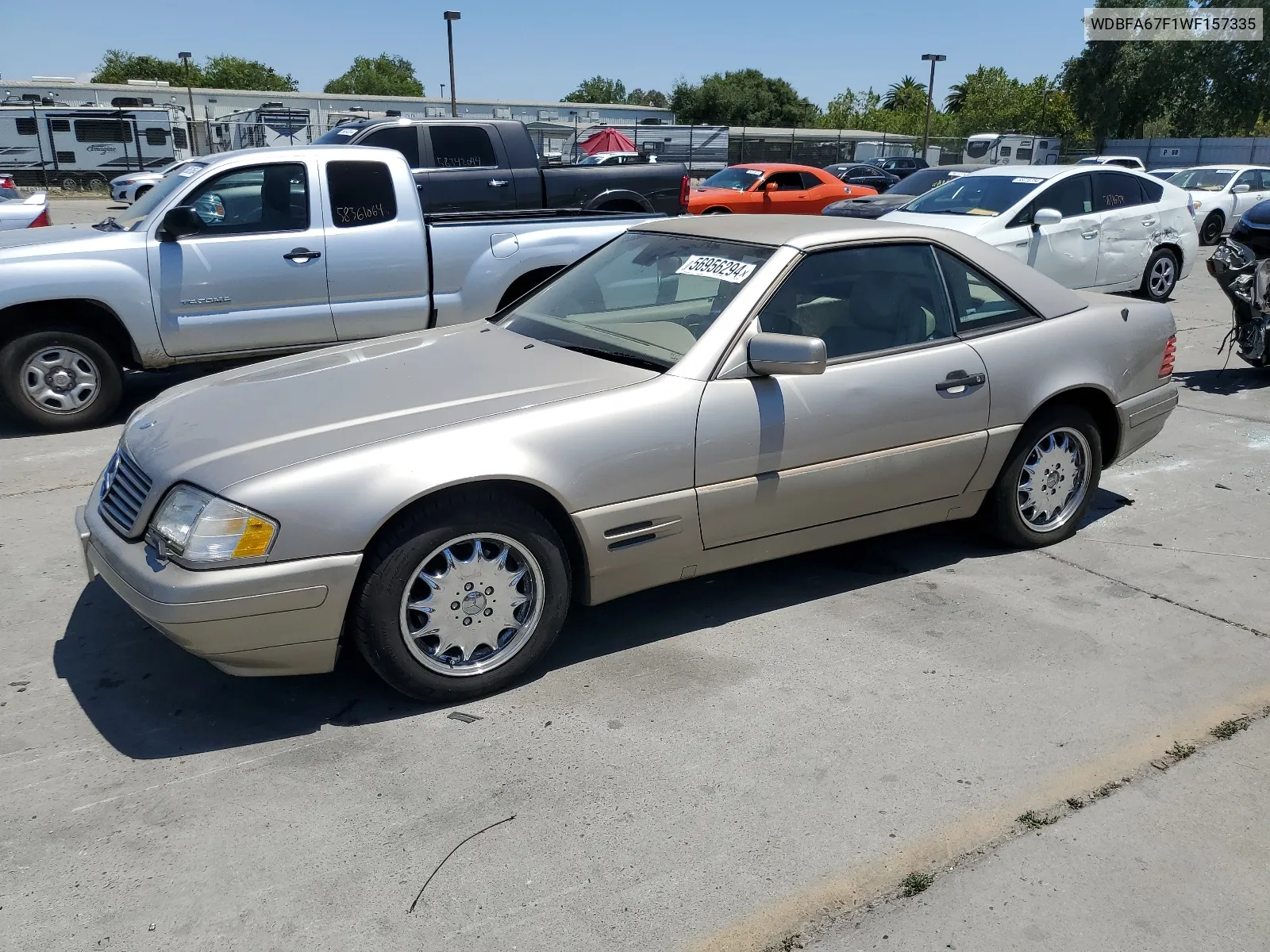 1998 Mercedes-Benz Sl 500 VIN: WDBFA67F1WF157335 Lot: 56956294