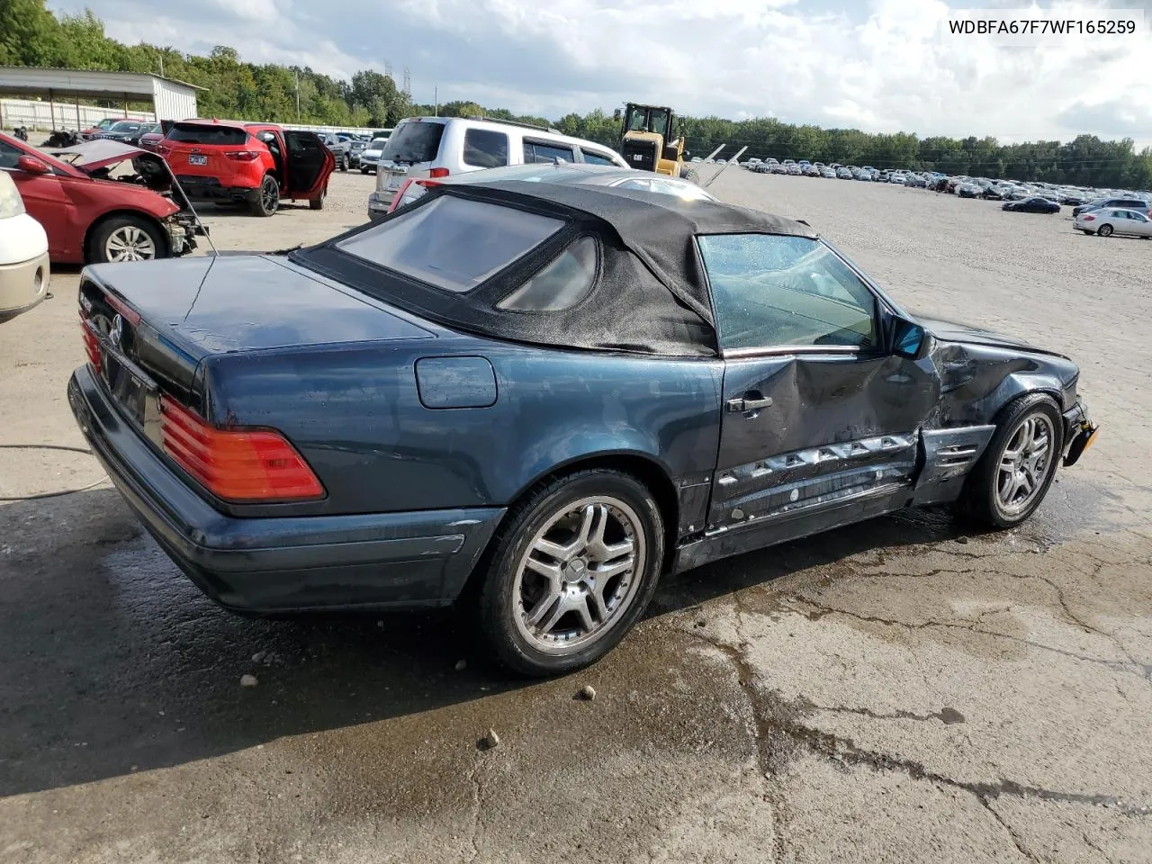 1998 Mercedes-Benz Sl 500 VIN: WDBFA67F7WF165259 Lot: 73132364