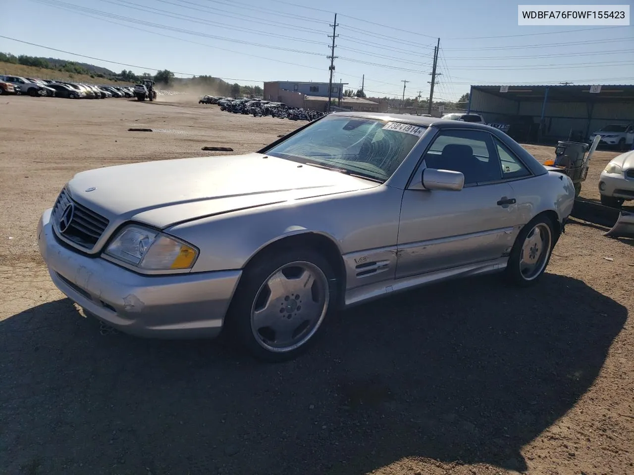 1998 Mercedes-Benz Sl 600 VIN: WDBFA76F0WF155423 Lot: 73841914