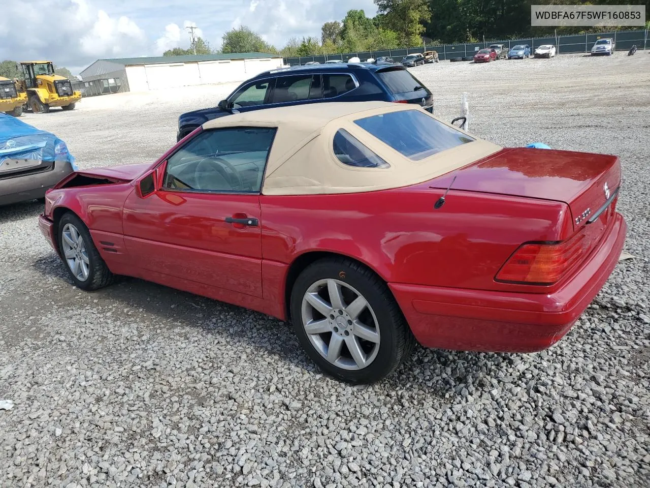 1998 Mercedes-Benz Sl 500 VIN: WDBFA67F5WF160853 Lot: 73988654