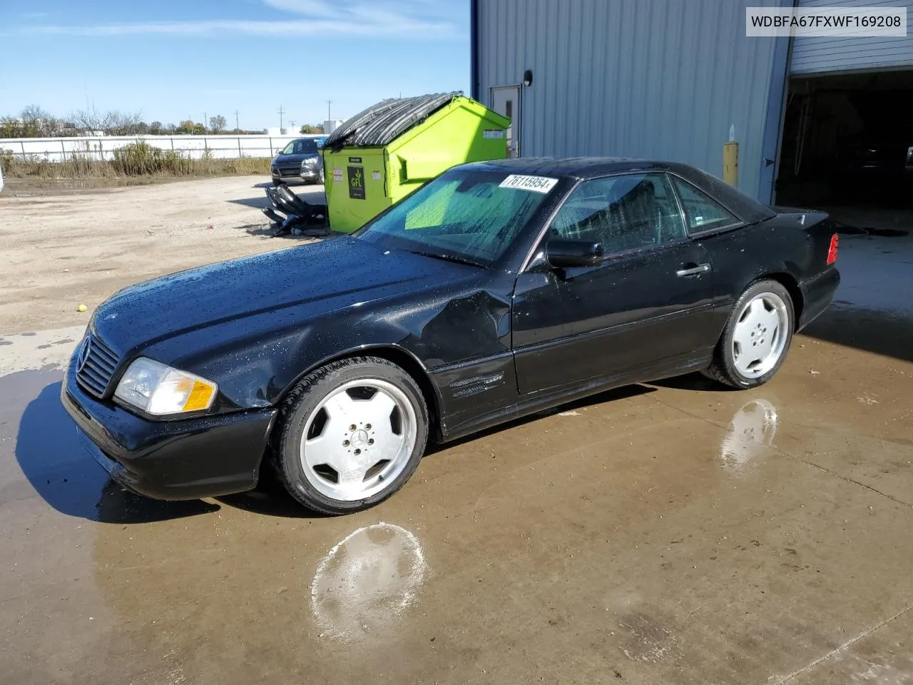 1998 Mercedes-Benz Sl 500 VIN: WDBFA67FXWF169208 Lot: 76115954