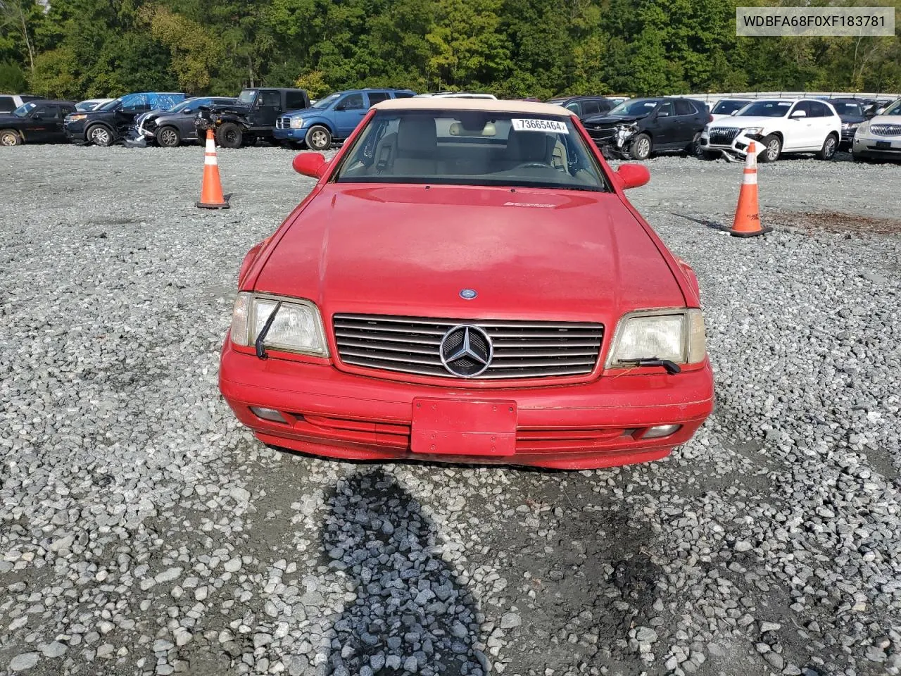 1999 Mercedes-Benz Sl 500 VIN: WDBFA68F0XF183781 Lot: 73665464