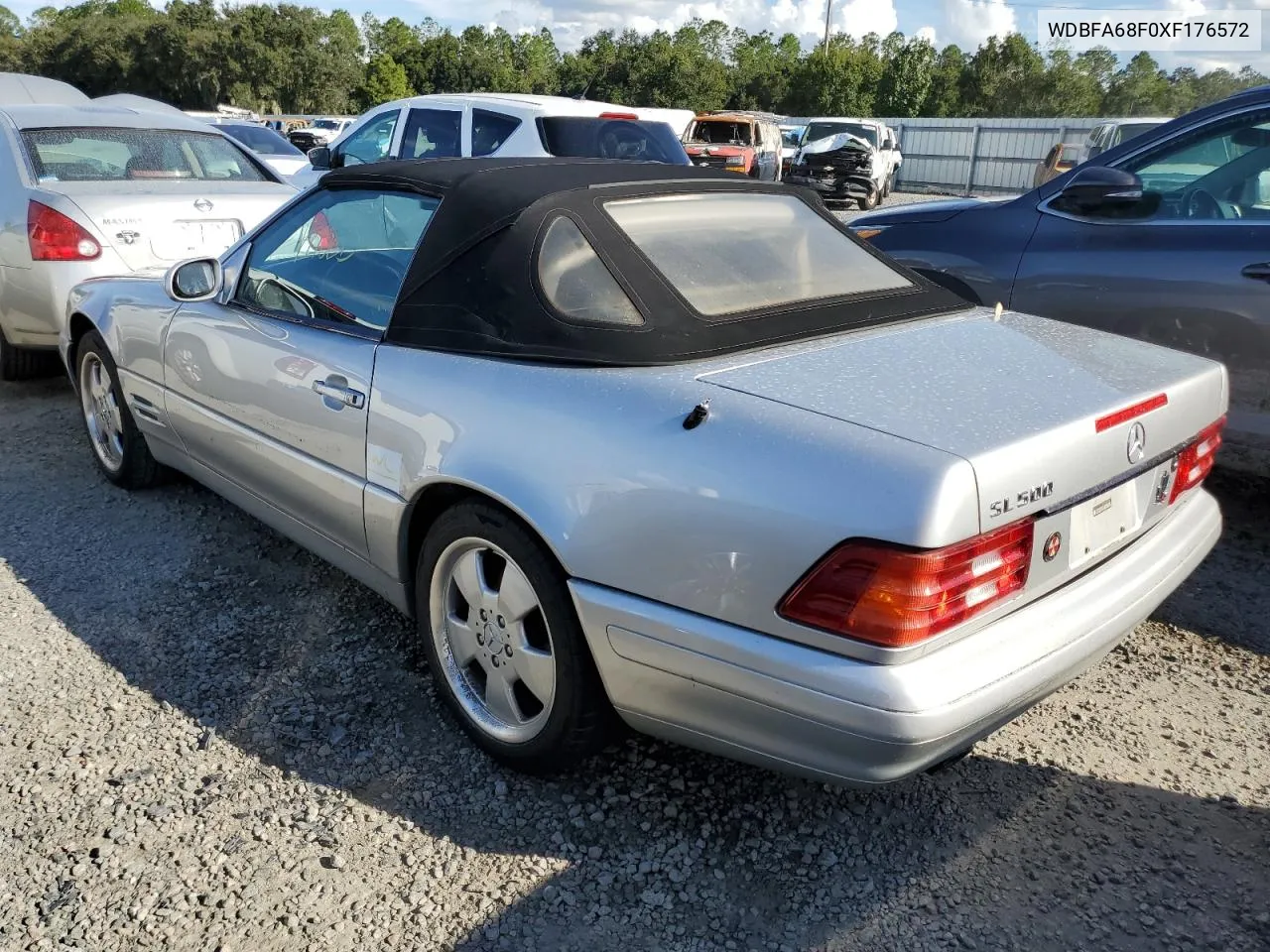 1999 Mercedes-Benz Sl 500 VIN: WDBFA68F0XF176572 Lot: 74715254