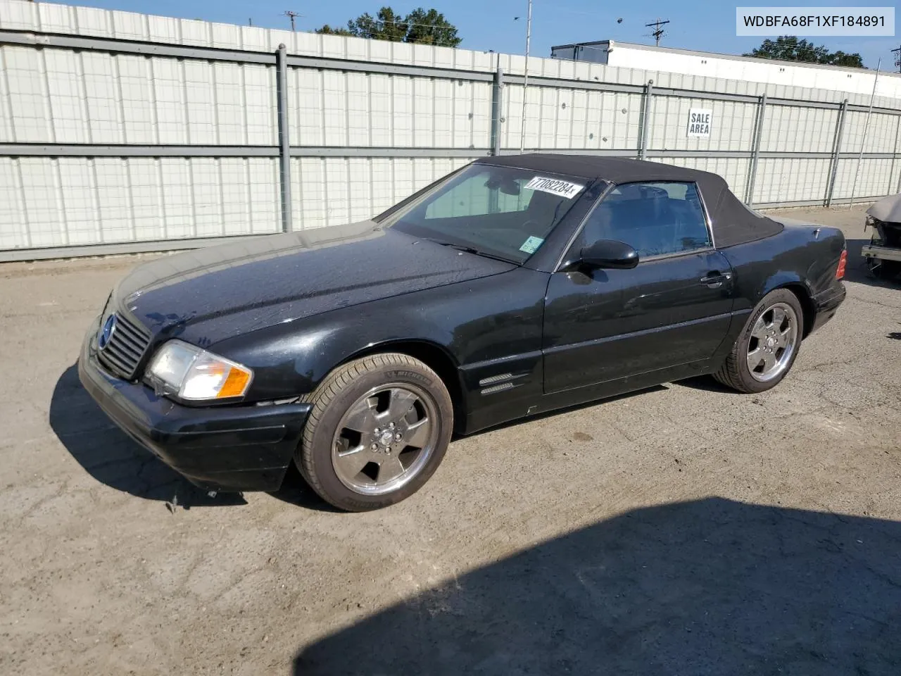 1999 Mercedes-Benz Sl 500 VIN: WDBFA68F1XF184891 Lot: 77082284