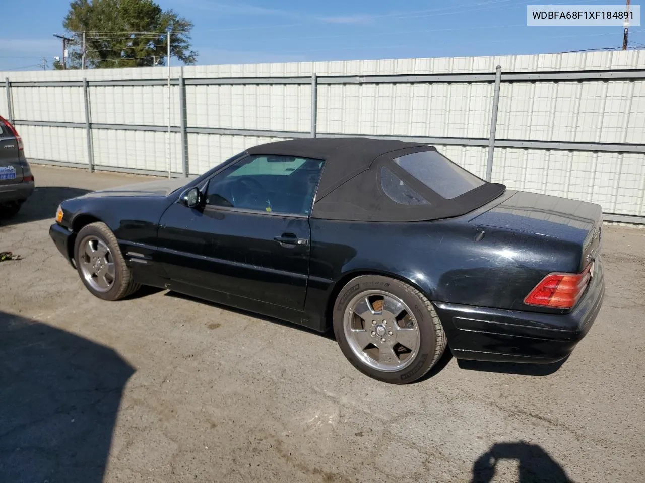 1999 Mercedes-Benz Sl 500 VIN: WDBFA68F1XF184891 Lot: 77082284