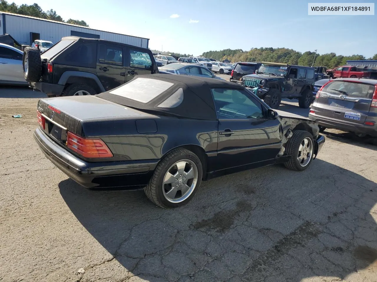 1999 Mercedes-Benz Sl 500 VIN: WDBFA68F1XF184891 Lot: 77082284