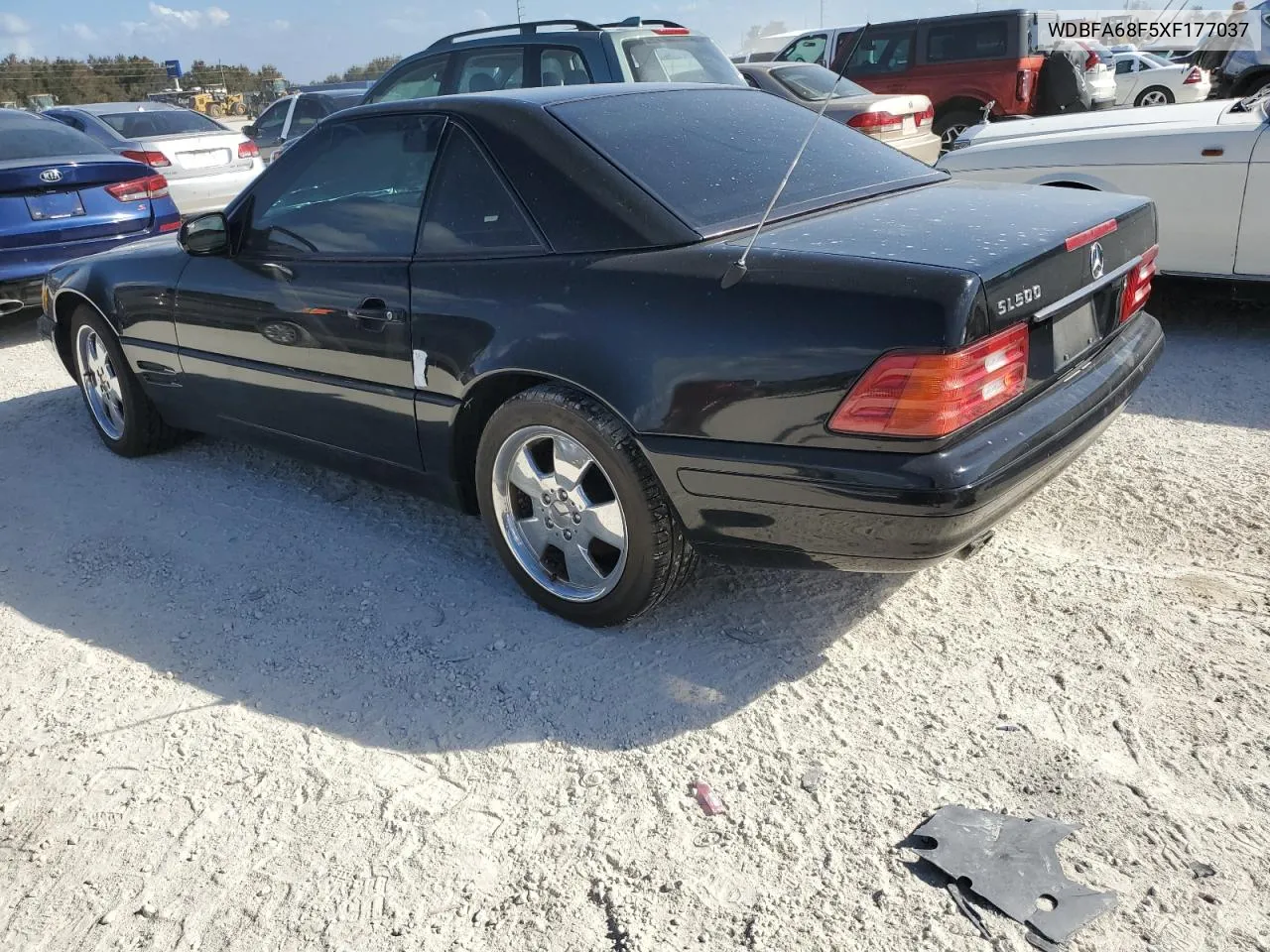 1999 Mercedes-Benz Sl 500 VIN: WDBFA68F5XF177037 Lot: 77098654