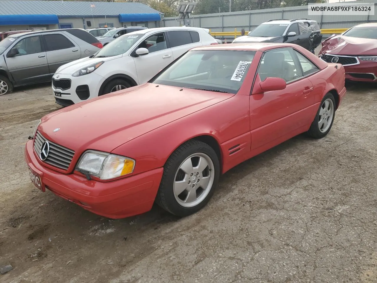 1999 Mercedes-Benz Sl 500 VIN: WDBFA68F9XF186324 Lot: 78376164