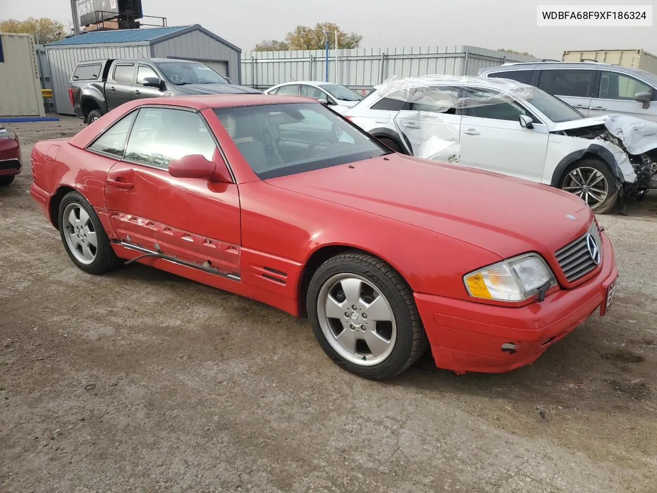 1999 Mercedes-Benz Sl 500 VIN: WDBFA68F9XF186324 Lot: 78376164